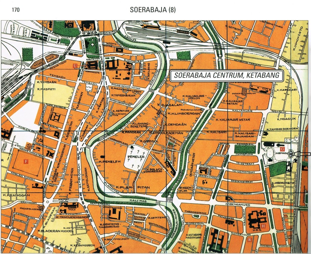 deelkaart van Soarabaja G. geeft aan Camp Jaarmarkt