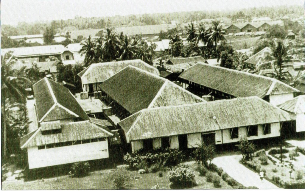 Gevangenis van Bandjersmasin. foto uit 1945 gemaakt vanaf de toren van de R.K.Kerk