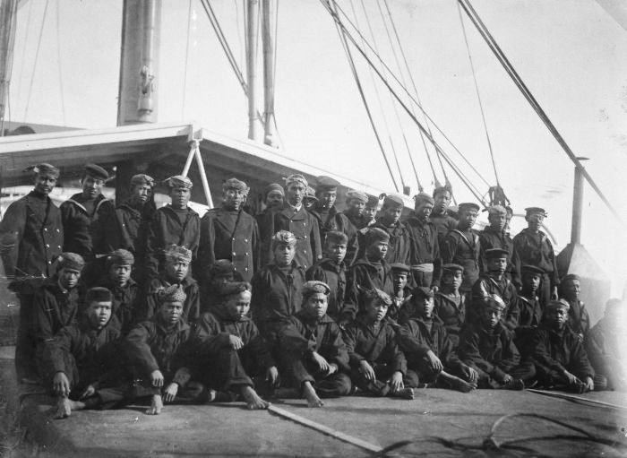 Het schip de SS van Overstraten en diens Indonesische bemanning